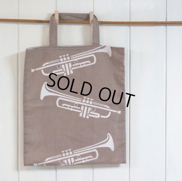 画像9: 手ぬぐいトートバッグ|トランペット (9)
