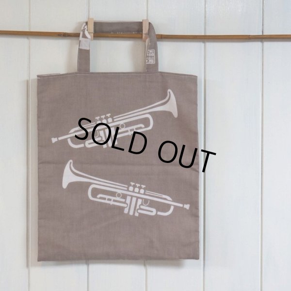 画像10: 手ぬぐいトートバッグ|トランペット (10)