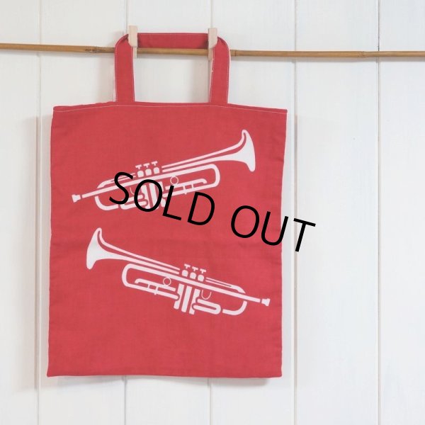画像5: 手ぬぐいトートバッグ|トランペット (5)