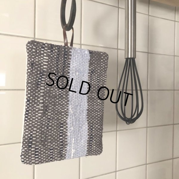 画像5: さきおり鍋つかみ グレー×水色  (5)