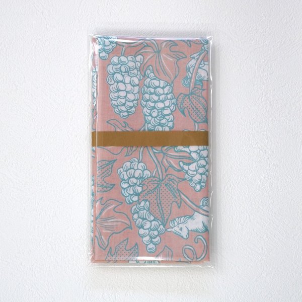 画像3: 手ぬぐい｜戯れるシリーズ　ウマとブドウ（ピンク）　-Pink Giraffe- (3)