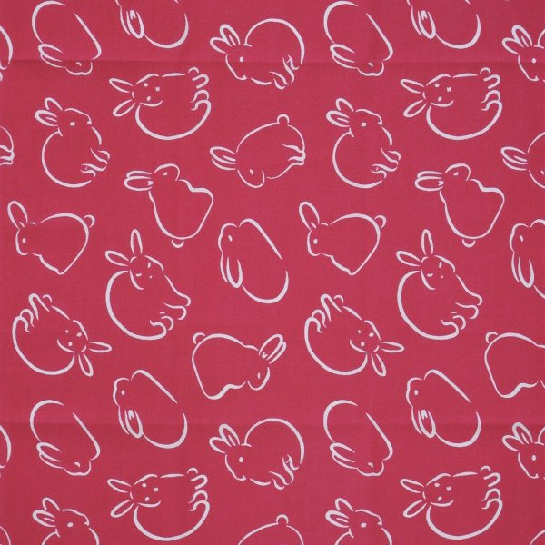 画像5: 手ぬぐい | うさてぬ(赤)　-柳田まち- (5)