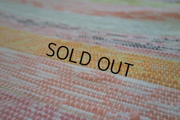 画像5: 手ぬぐいから作ったさきおりマット【No4】 (5)