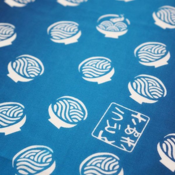 画像2: 手ぬぐい | うどん通（青グラデーション） (2)